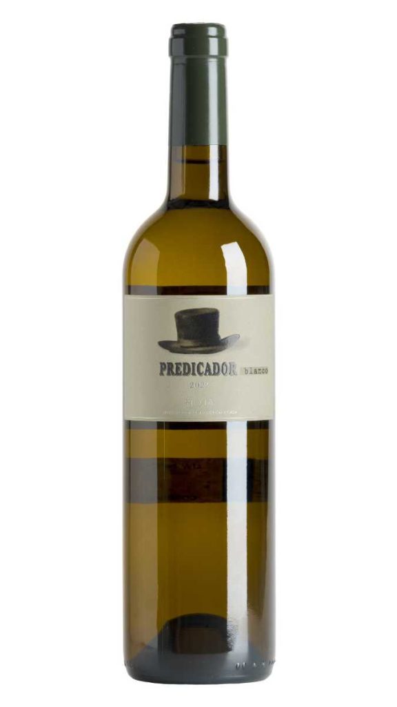 Tecnovino- Predicador Blanco 2022, Bodega Contador, botella de vino blanco