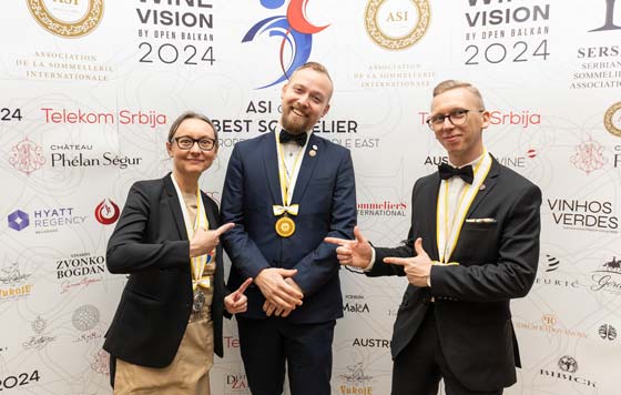 Tecnovino- Concurso ASI Mejor Sommelier de Europa Africa y Oriente Medio ganador y finalistas