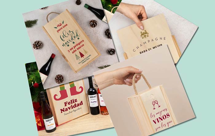 Tecnovino- regalos para wine lovers caja para botellas de vino