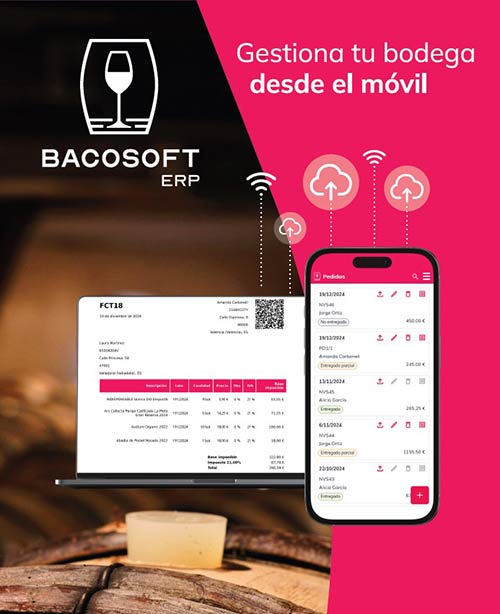 Tecnovino- Bacosoft ERP de Isagri gestión de bodega desde el móvil