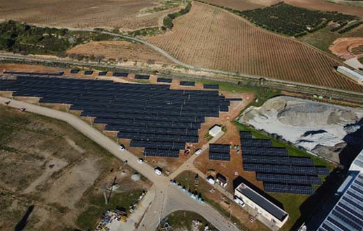 Tecnovino - Verallia sostenibilidad, instalación fotovoltaica en fábrica de Montblanc